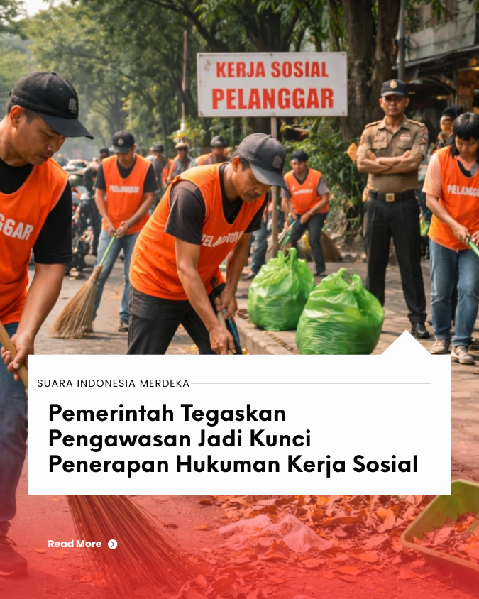 Hukuman Kerja Sosial di KUHP Baru Jadi Sorotan, Pemerintah Tekankan Fokus pada Pengawasan